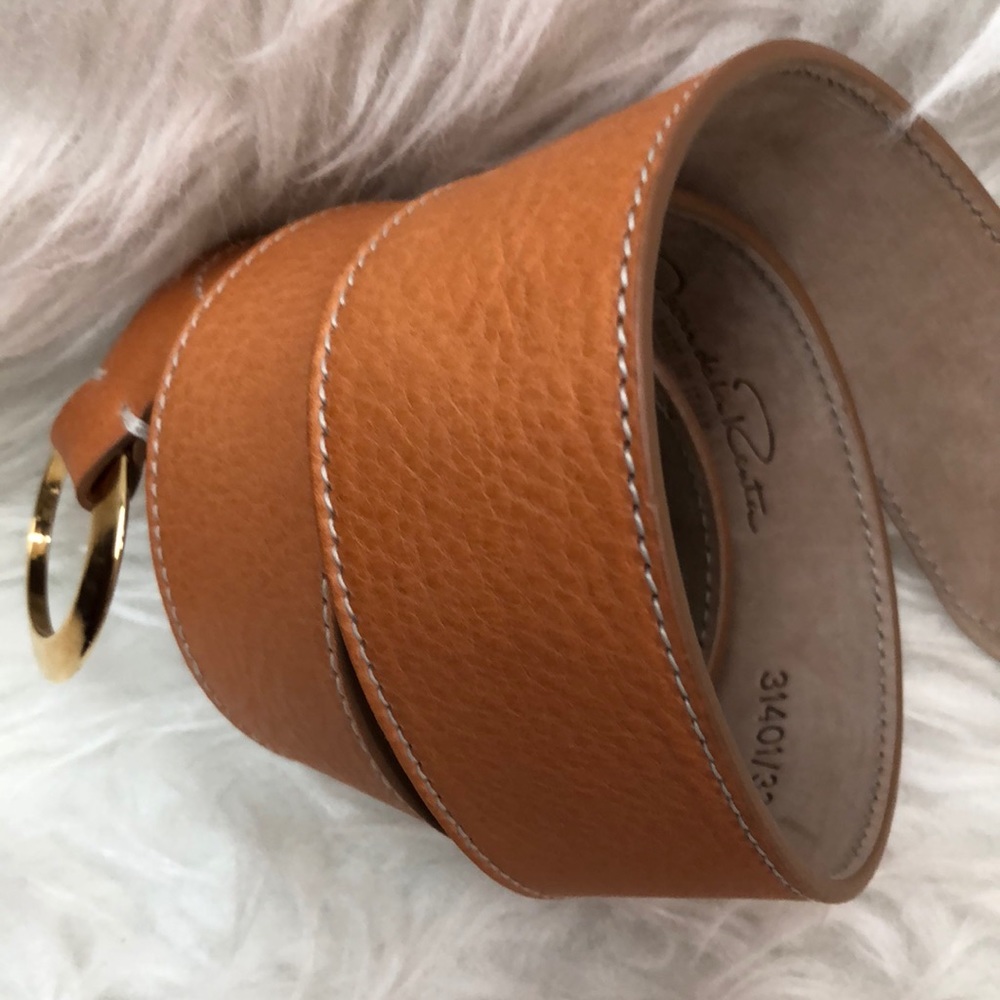 Oscar dela Renta Italy Leather Belt - Picture 5 of 9